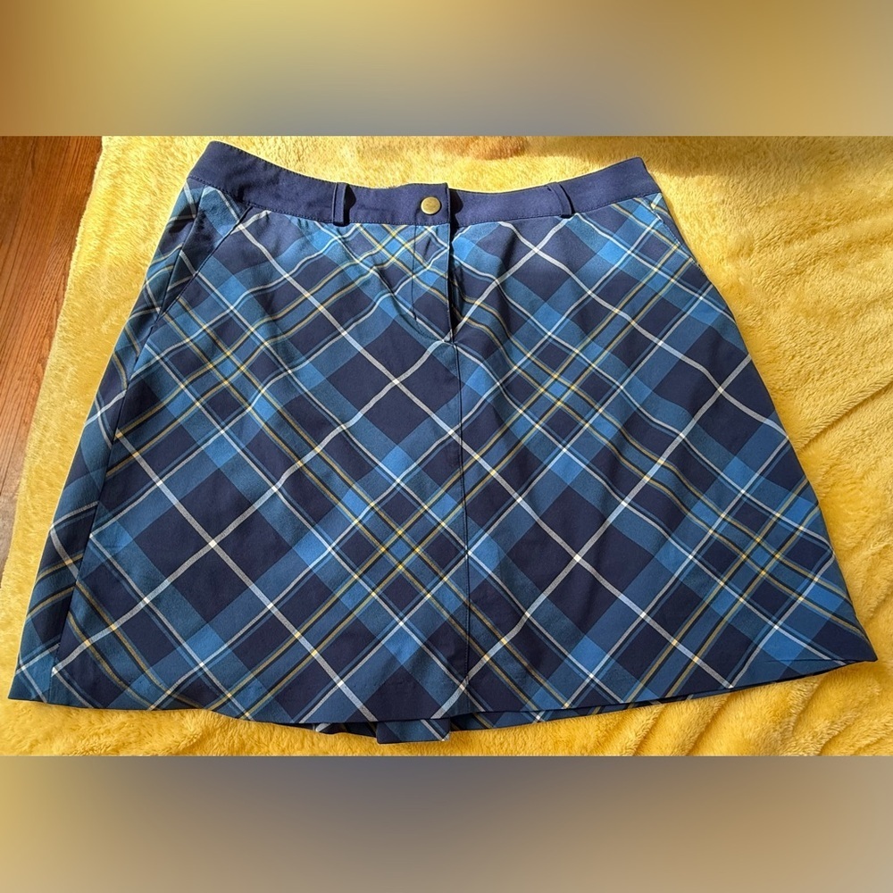 Lady Hagen Blue A-Line Mini Skorts for Casual Wear